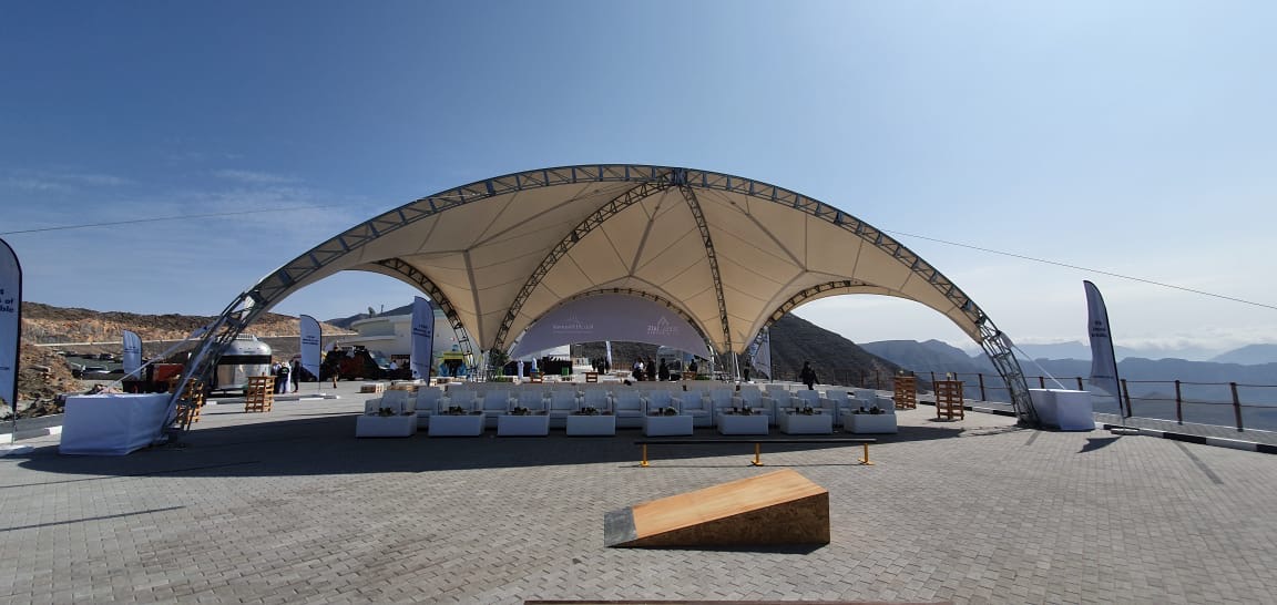 Project launch VIP set up, Jebel Jais view point, Ras Al Khaimah