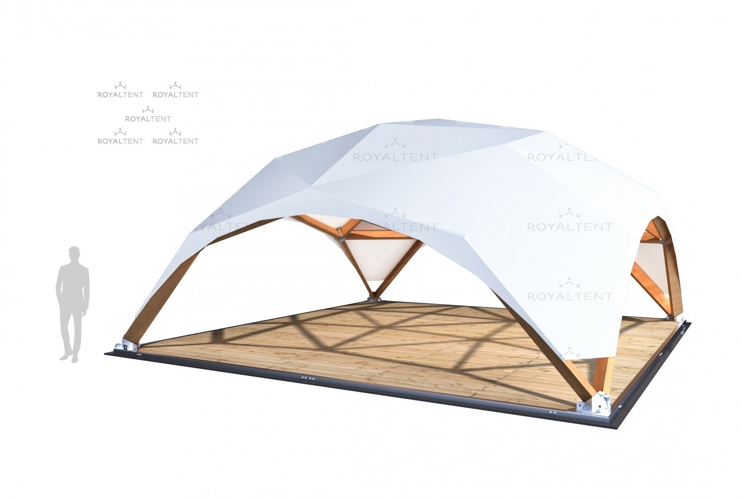 Wooden tent WOOD 6x6