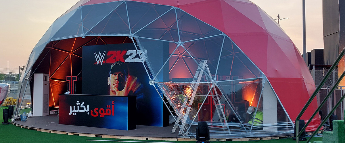 WWE Jeddah 2023 fan zone project view 1