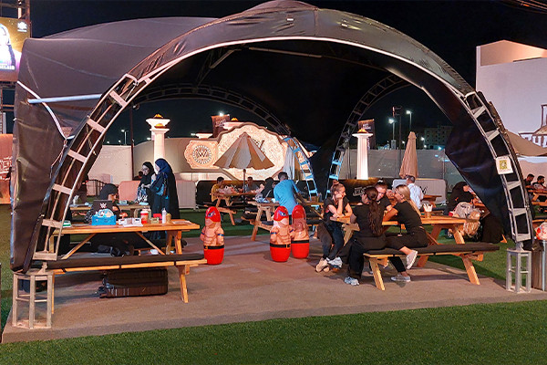 WWE Jeddah 2023 fan zone project view 3