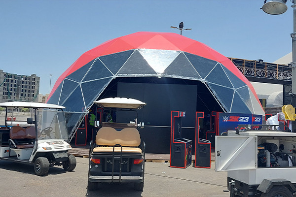 WWE Jeddah 2023 fan zone project view 4