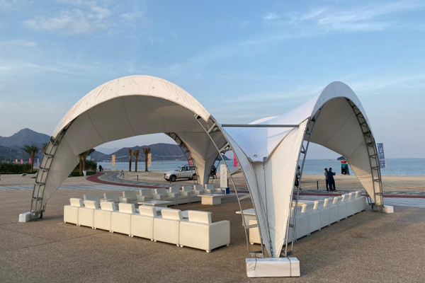 Khorfakhan public beach opening project view 4